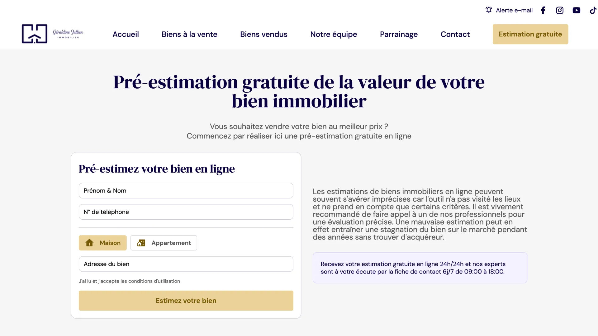 Free online pre-valuation form